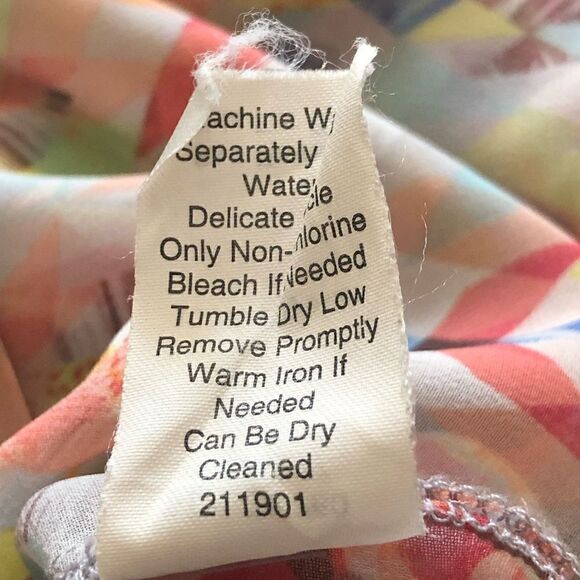 CAbi Avery Pastel Aztec Print Semi Sheer Tunic - Picture 9 of 13